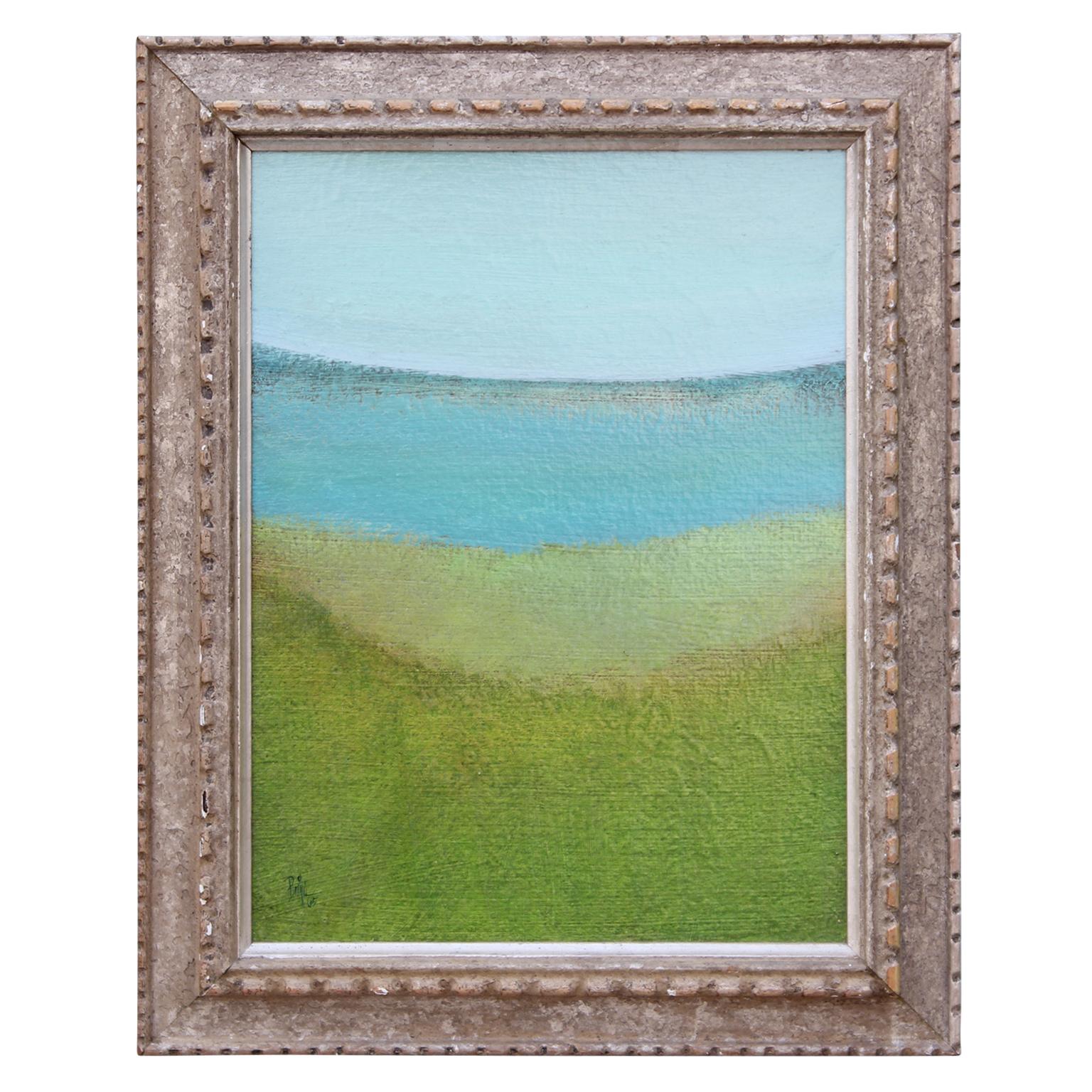 "Landscape with Water" Impressionist Minimal Sea Landscape