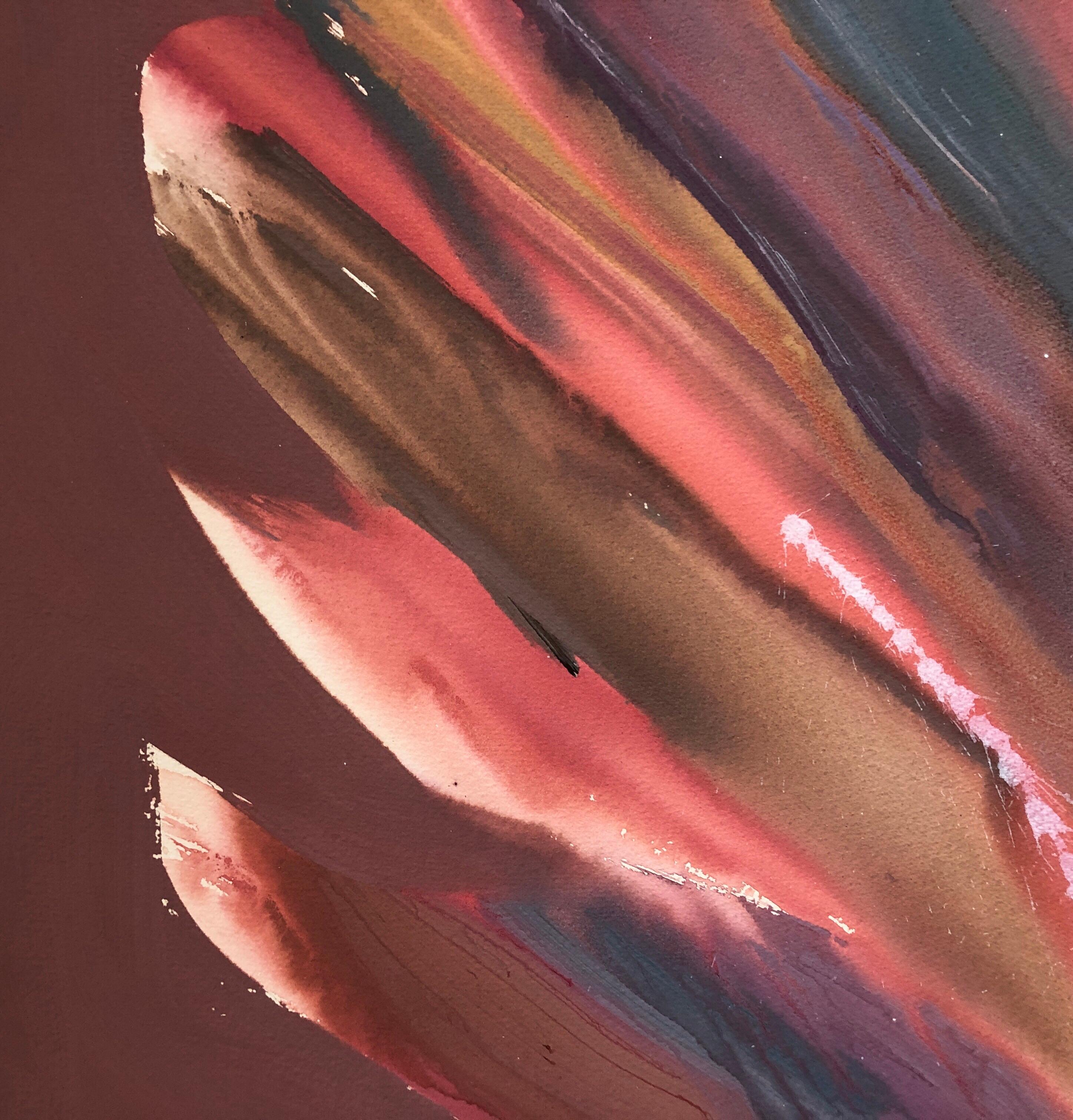 Modernistisches abstrakt-expressionistisches Gemälde „April Dance Form“ aus Acryl mit Farbfeldmalerei im Angebot 2