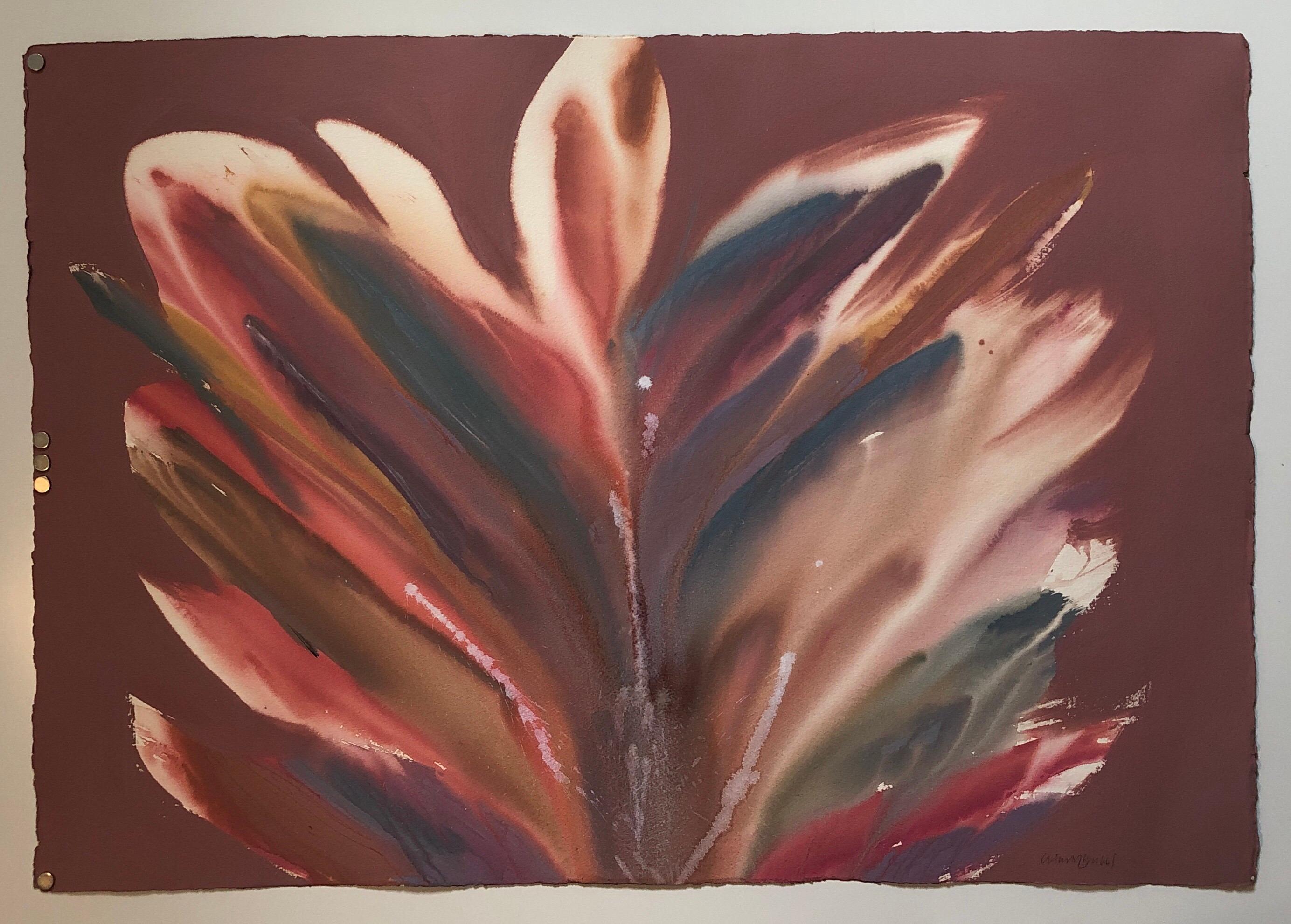 Modernistisches abstrakt-expressionistisches Gemälde „April Dance Form“ aus Acryl mit Farbfeldmalerei im Angebot 4