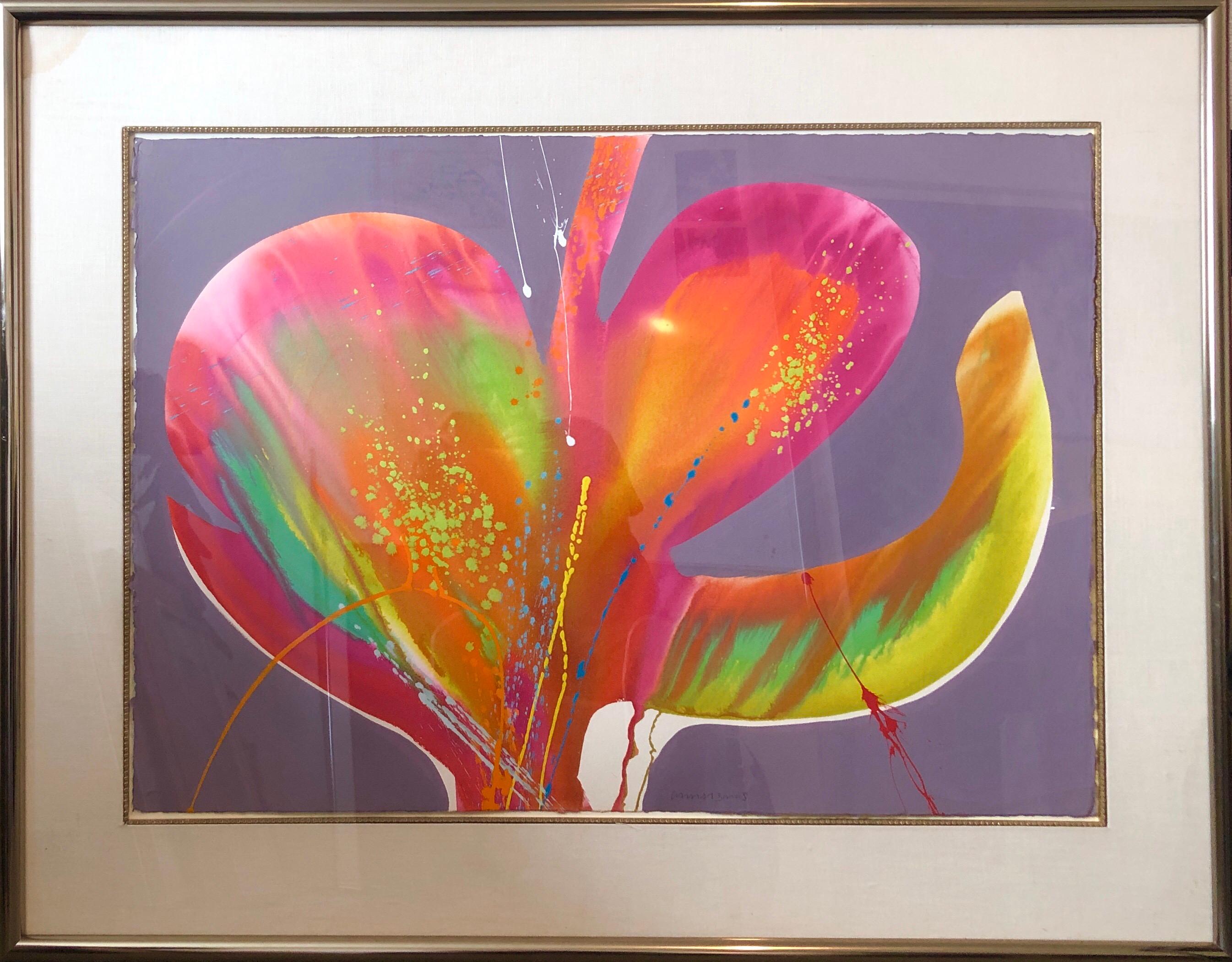 
 Grande dipinto a campi di colore dell'Espressionismo astratto. Simile alle colorate opere astratte di Paul Jenkins & Jenkins. Questo è un colore neon molto vivace. Questo viene venduto senza cornice.

Lamar Briggs (1935-2015) noto artista texano,
