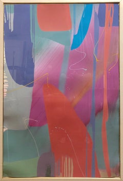 Monumental Texas Modernist Abstract Expressionist Color Field Acrylic Painting