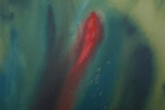 Flower Coasas II, Colorful Abstract Expressionist Lithograph by Lamar Briggs