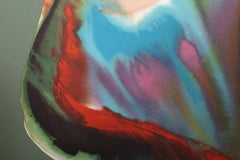 Spirit Dancer, Abstract Expressionist Lithograph by Lamar Briggs 1979