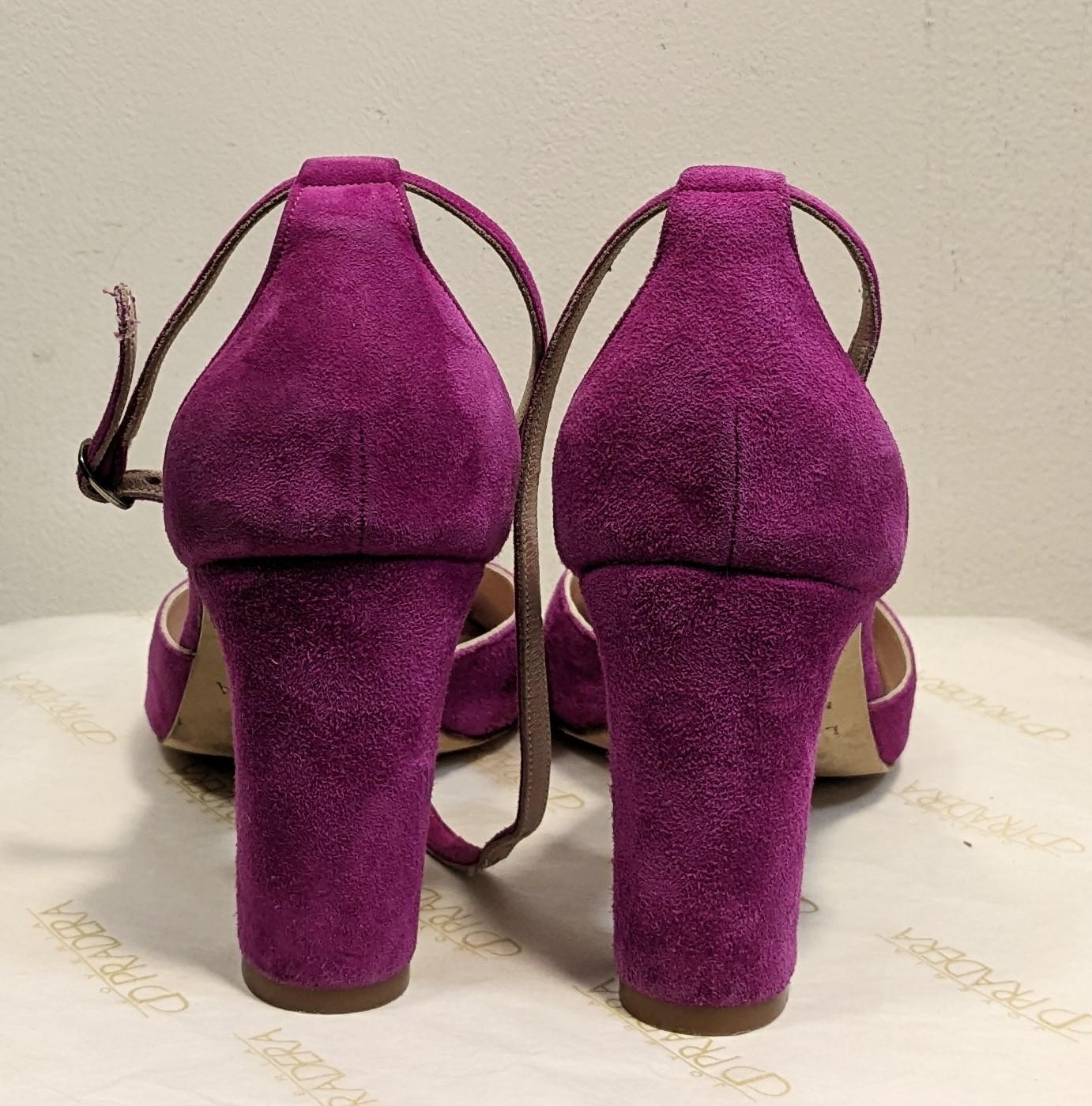 Women's LAMARCA Pink Velvet Sandals For Sale