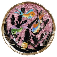 Lamarche art ceramic plate, Vallauris