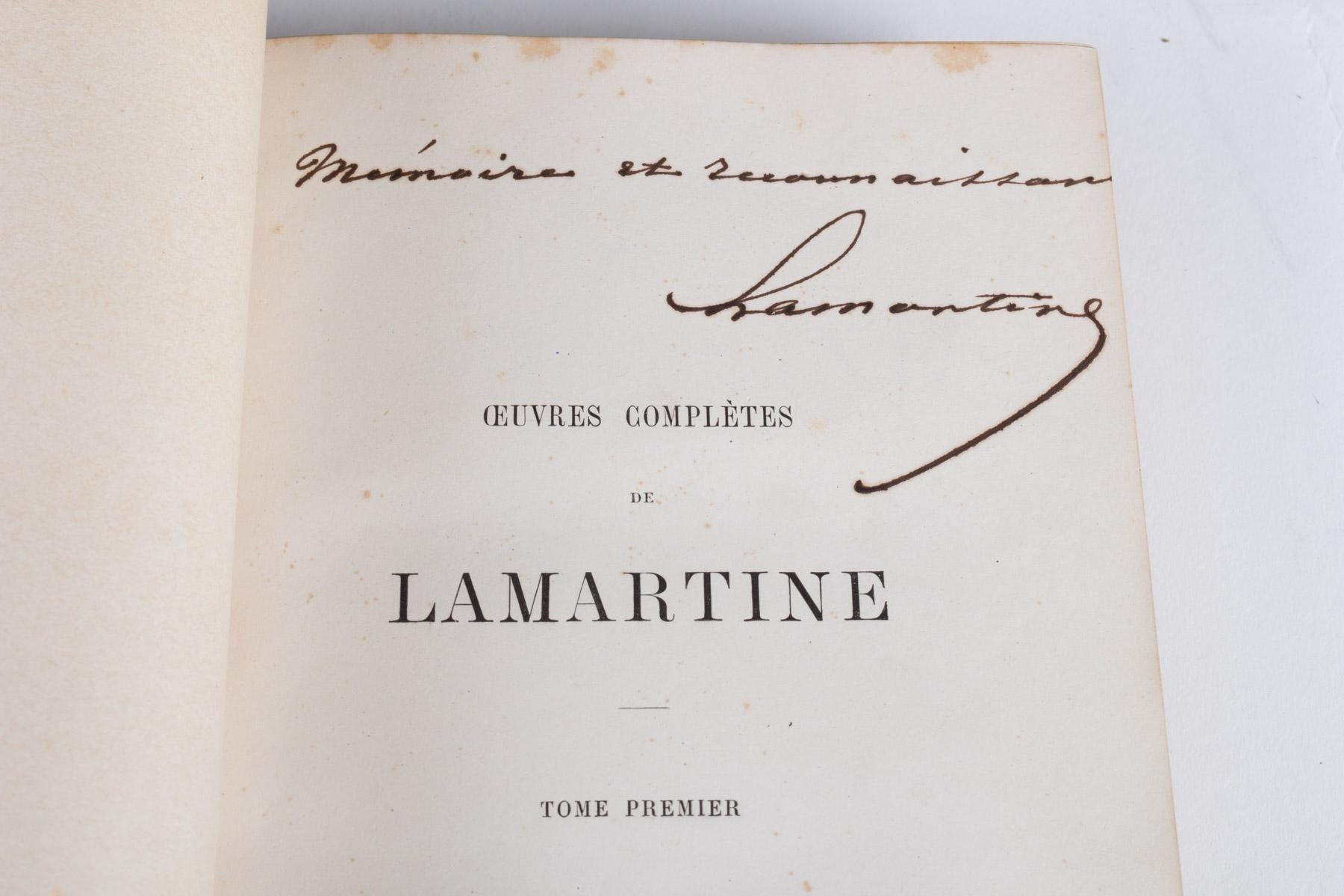 alphonse de lamartine obras importantes