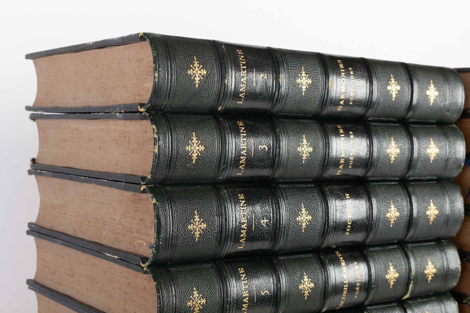 Leather Lamartine 'Alphonse de' Complete Published and Unpublished Works For Sale