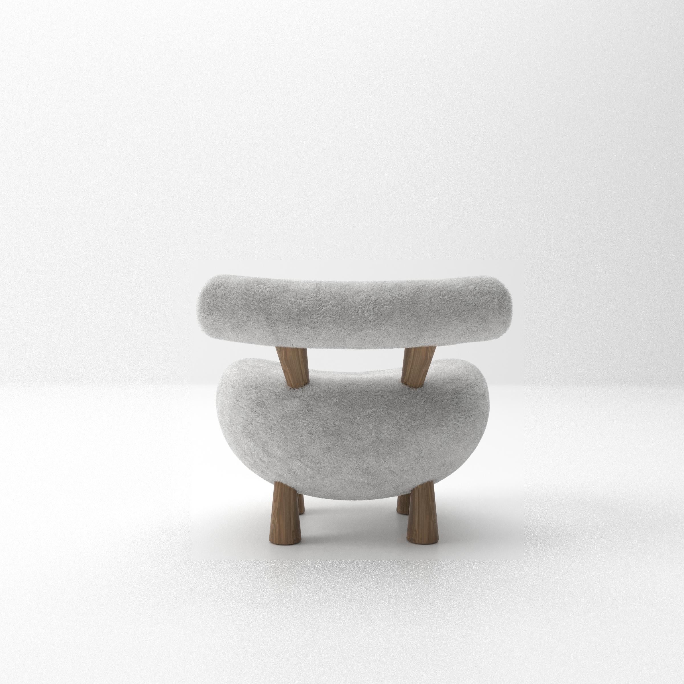 Lamb Armchair Design By Mehmet Orel for Studio Kirkit In New Condition For Sale In izmir, TR