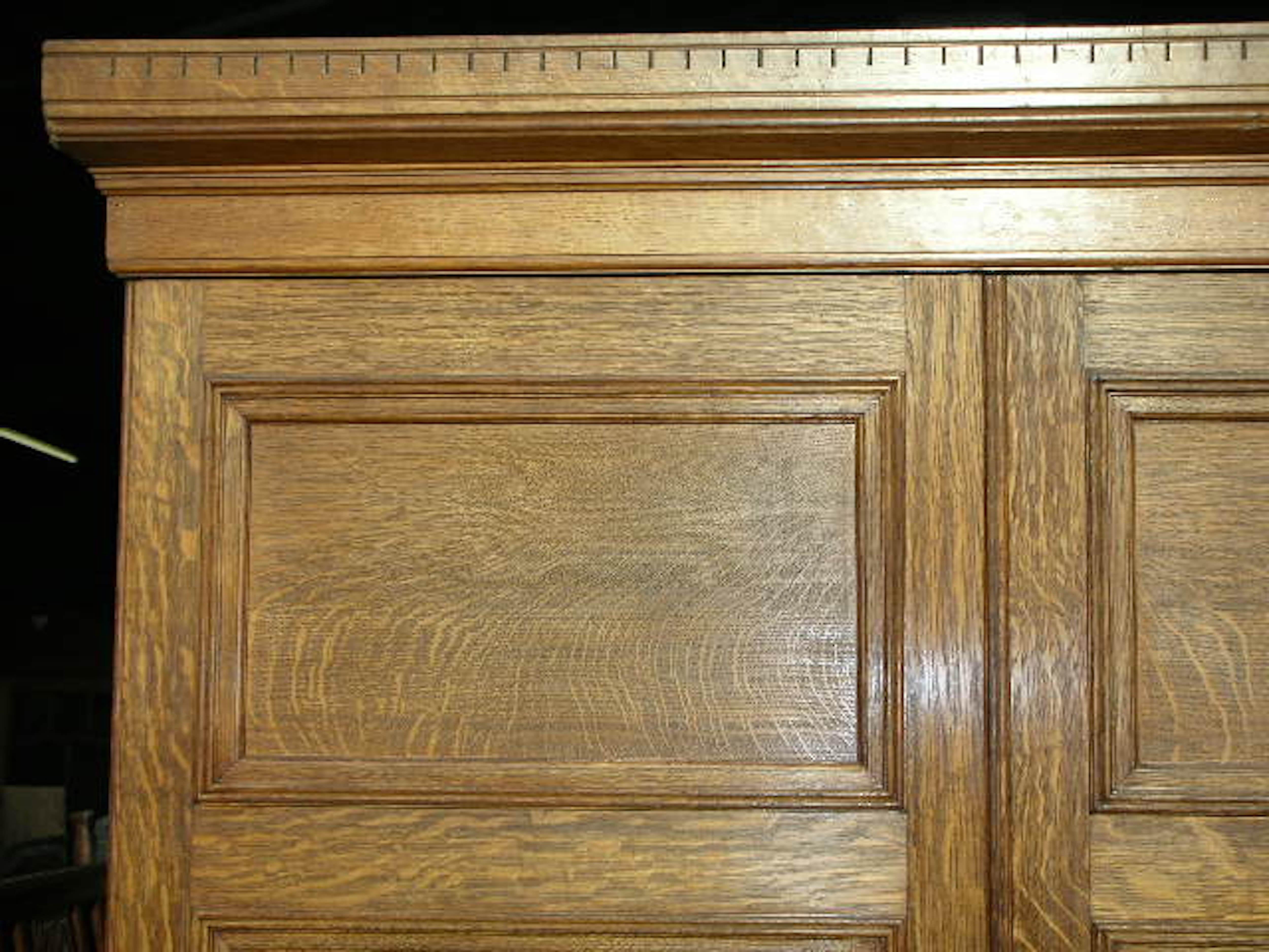 Lamb of Manchester, an Aesthetic Movement Compactum Armoire Wardrobe In Good Condition In London, GB