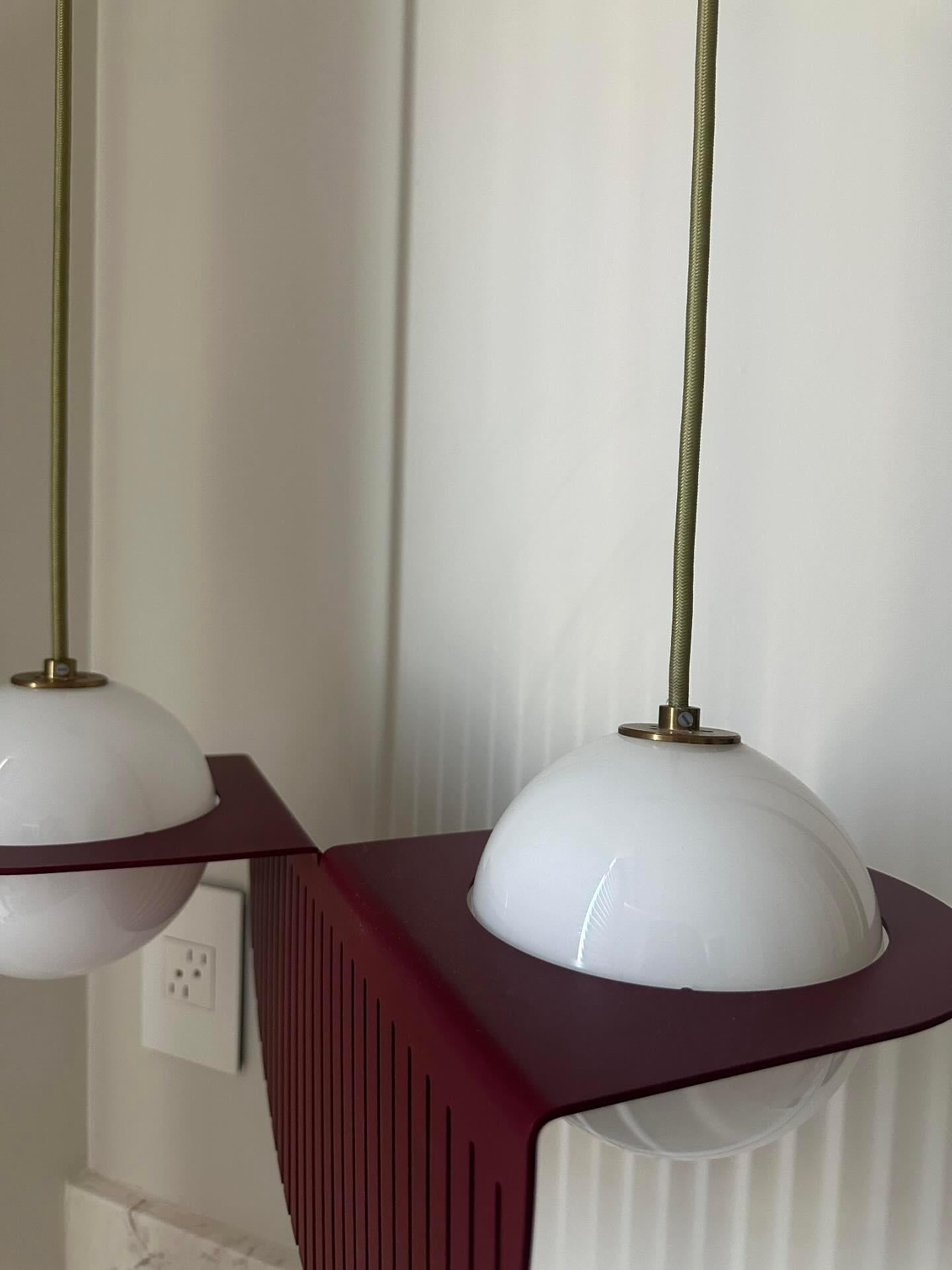 Canadien Lampe suspendue Lambert & Fils Laurent 09 à cordon parallèle en vente
