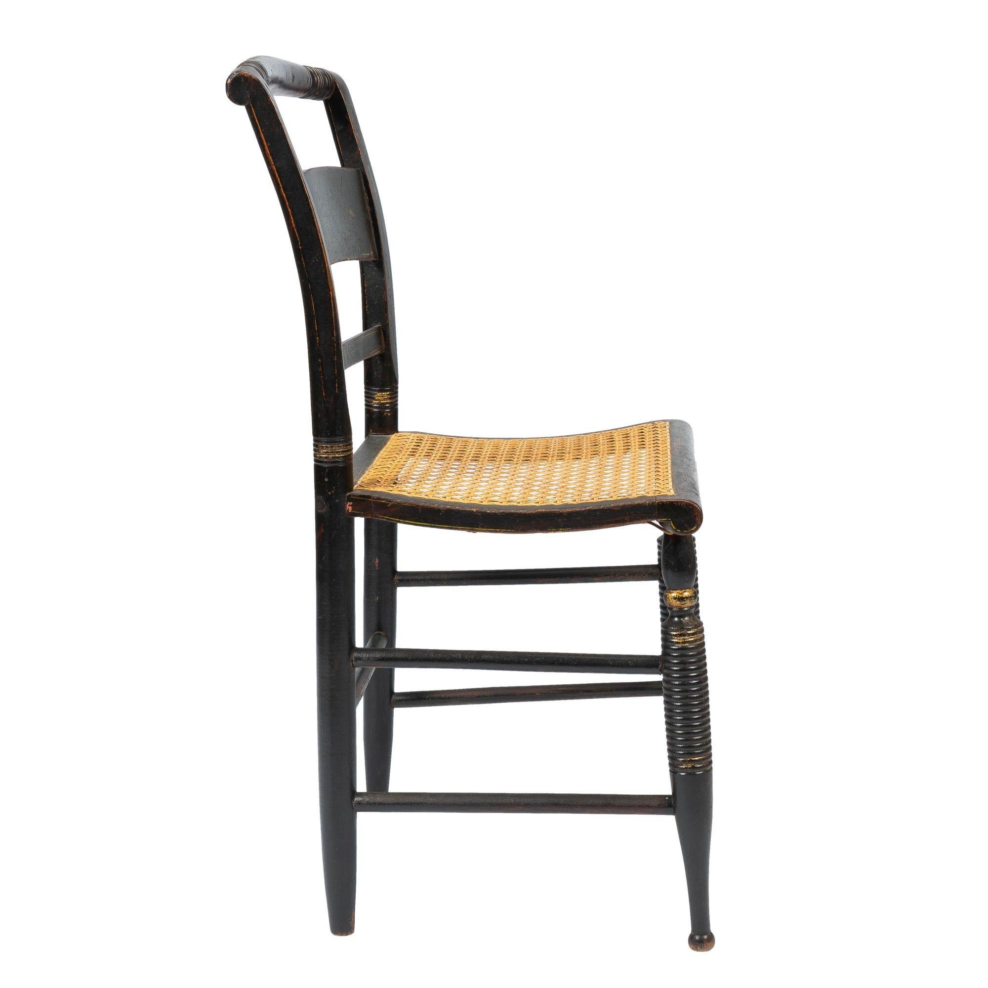 Lambert Hitchcock Caned Seat Side Chair '1825-1832' 1