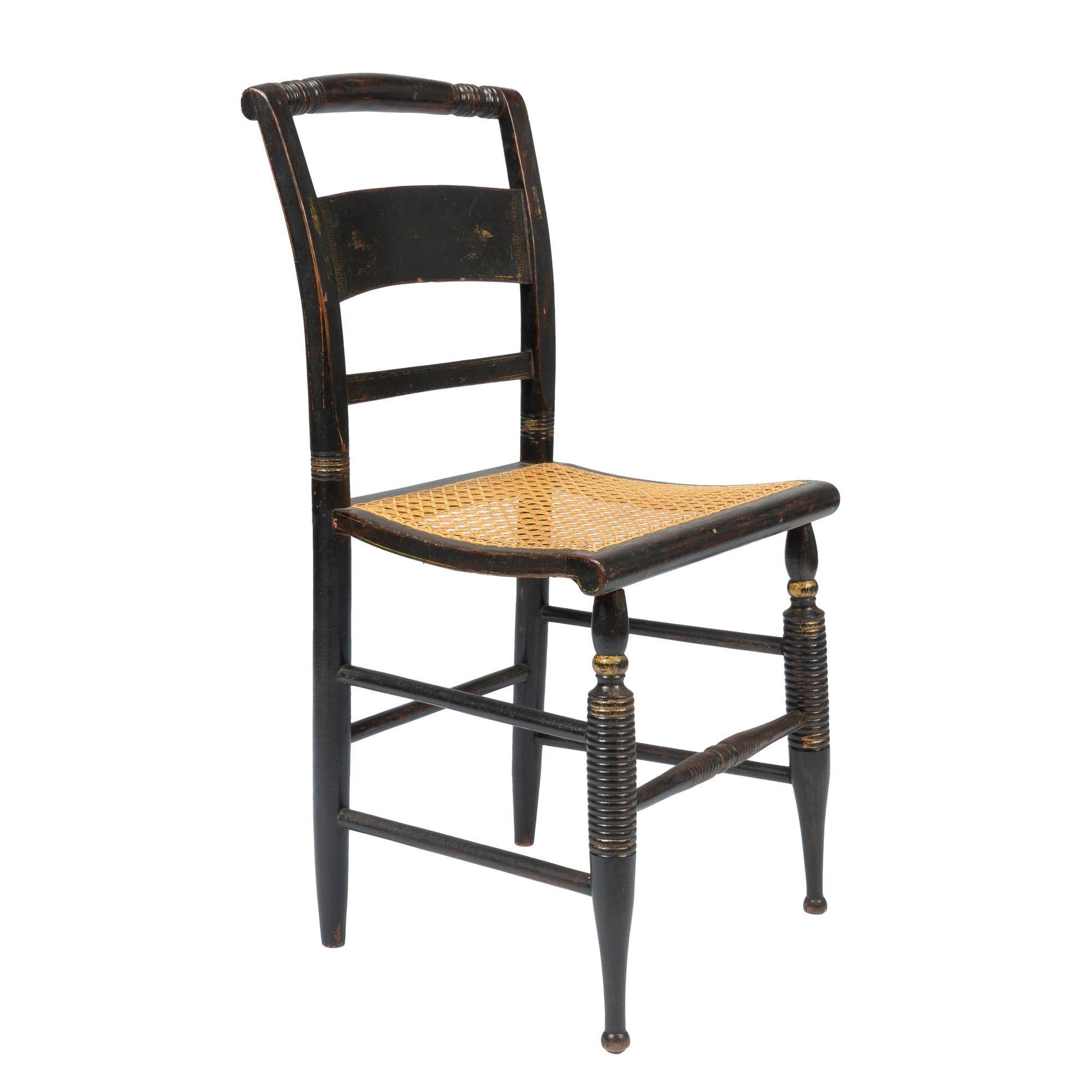 Lambert Hitchcock Caned Seat Side Chair '1825-1832' 2