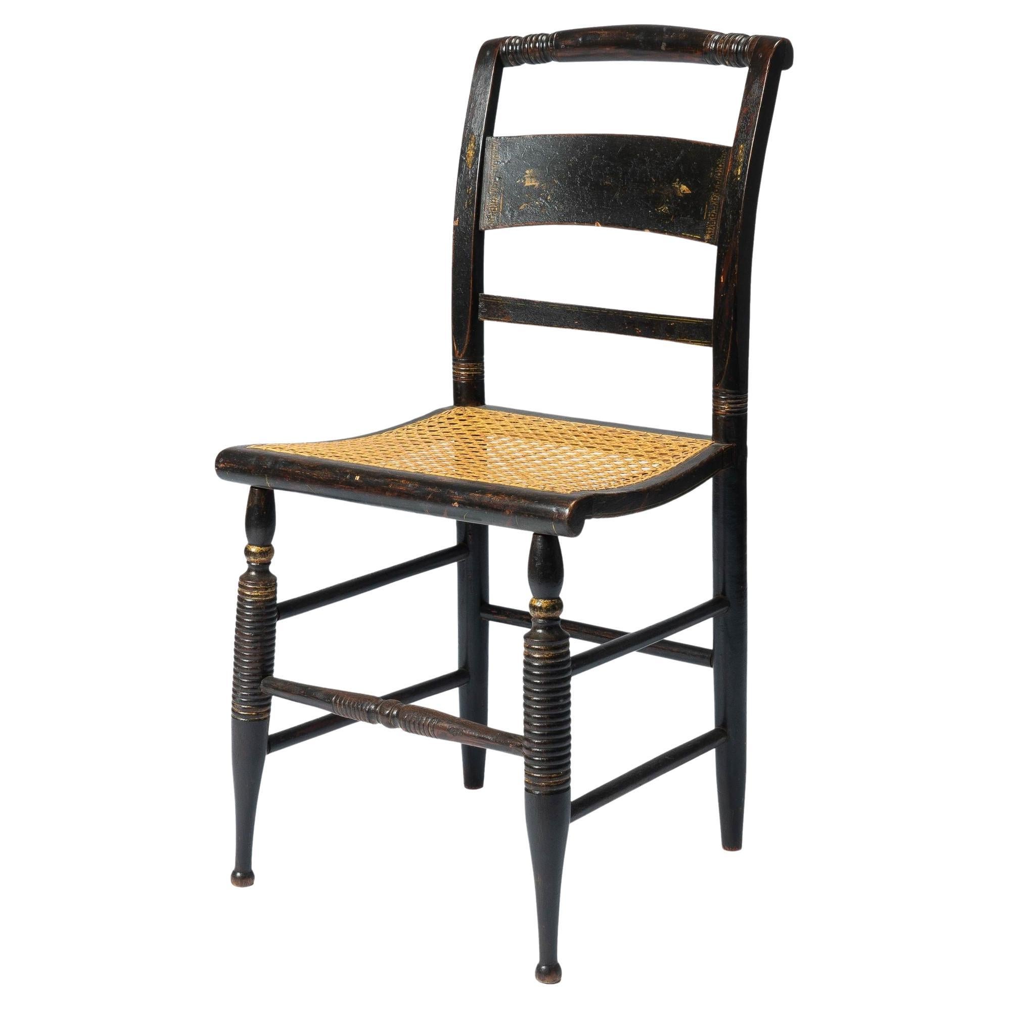 Lambert Hitchcock Caned Seat Side Chair '1825-1832'