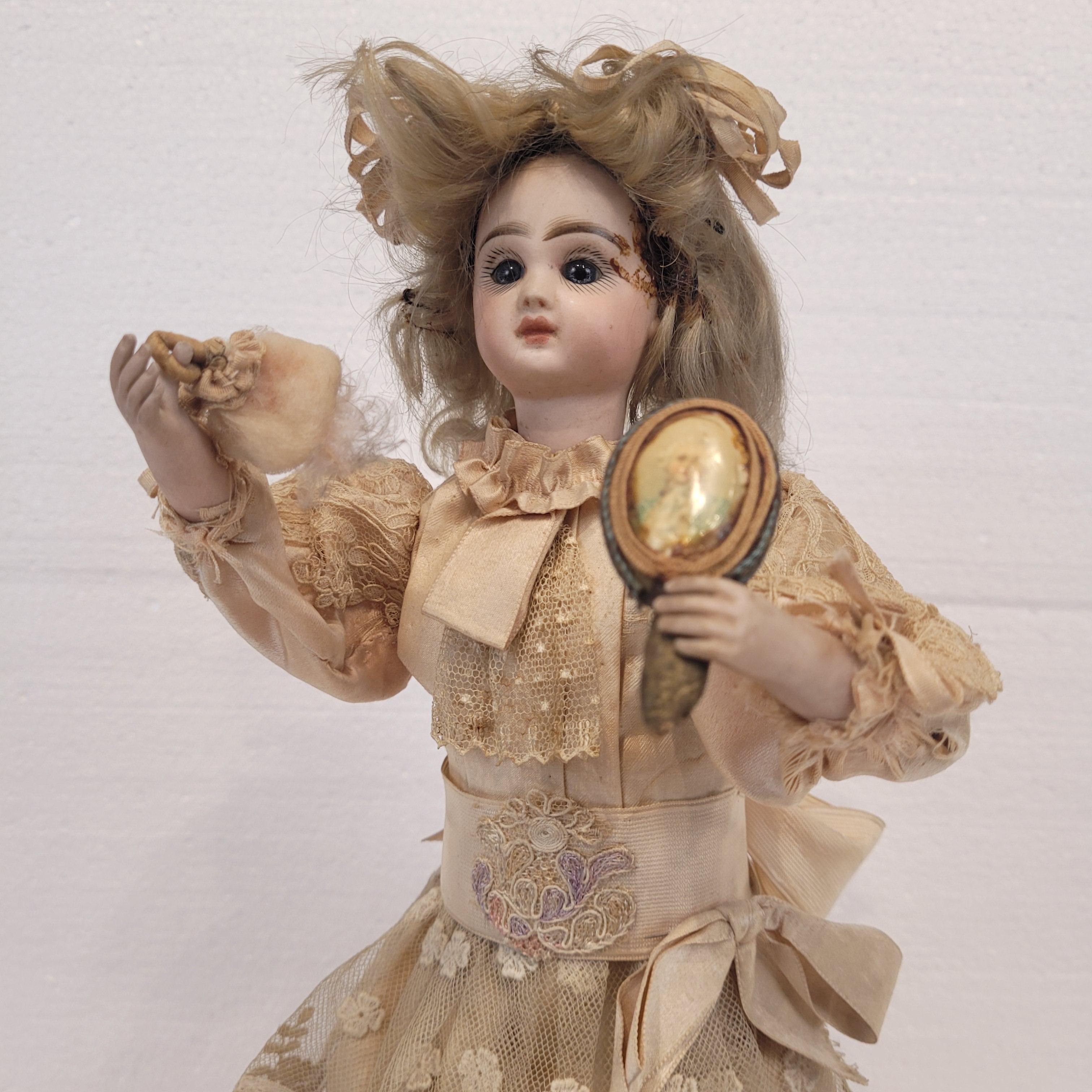 Mohair Lambert & Jumeau French  Doll Automaton 