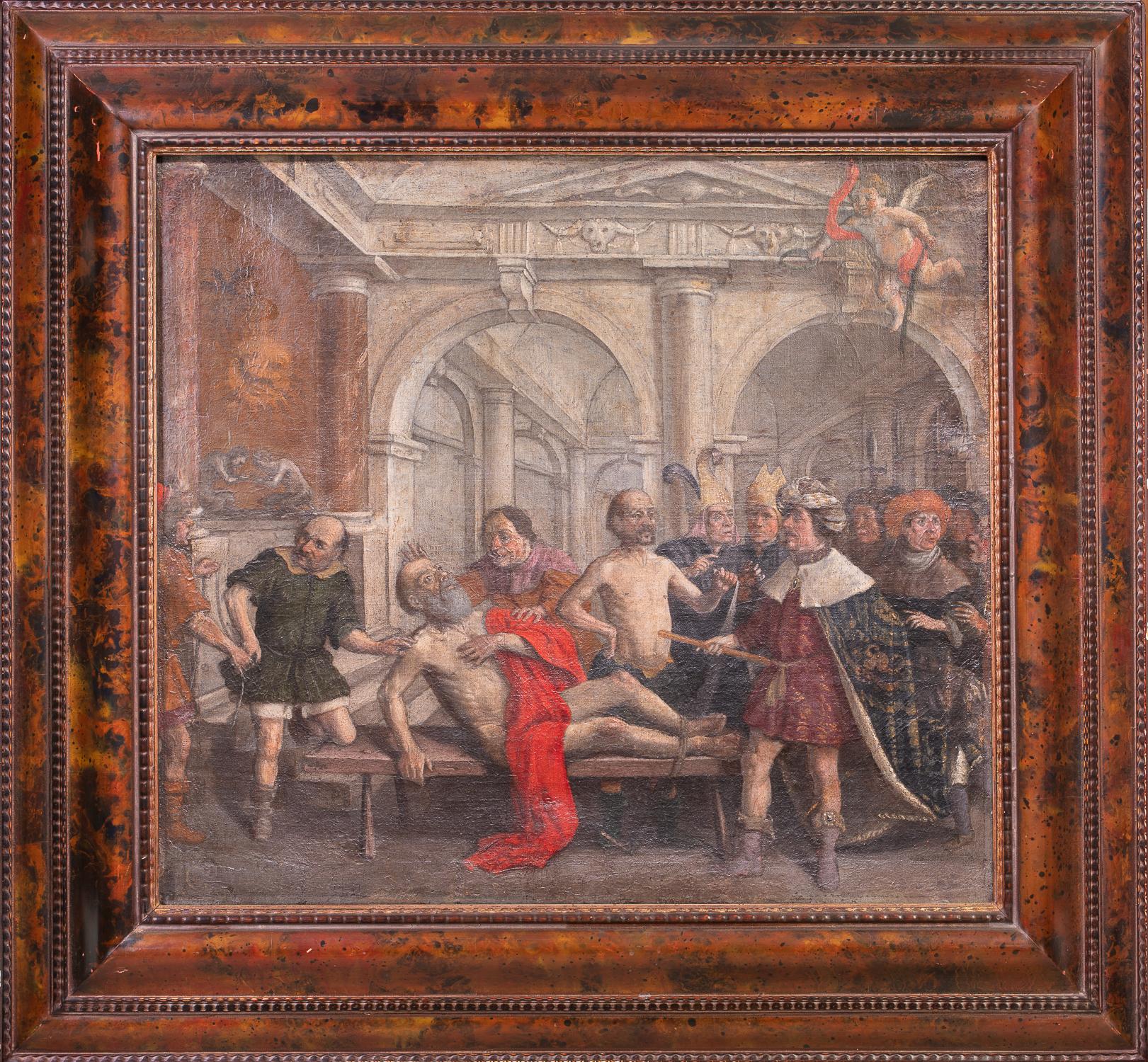Renaissance, Representation of Apostles Simon and Philip, Oil on Canvas, Framed  1