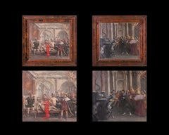Renaissance, Representation of Apostles Simon and Philip, Oil on Canvas, Framed 