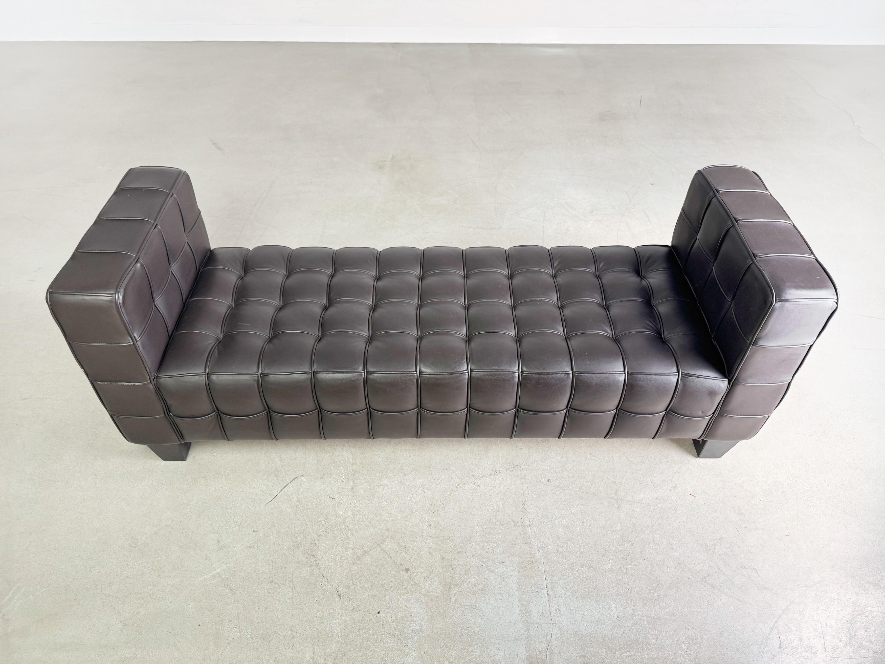 Lambert Pullman Recamiere Liege Leder Design Sofa In Good Condition For Sale In Berlin, DE