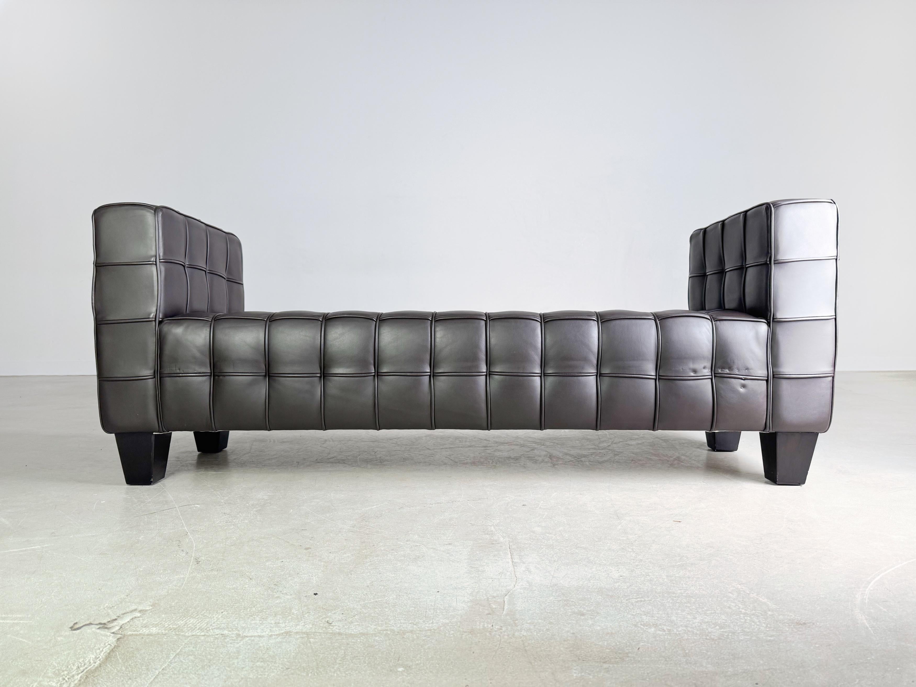 Lambert Pullman Recamiere Liege Leder Design Sofa For Sale 1
