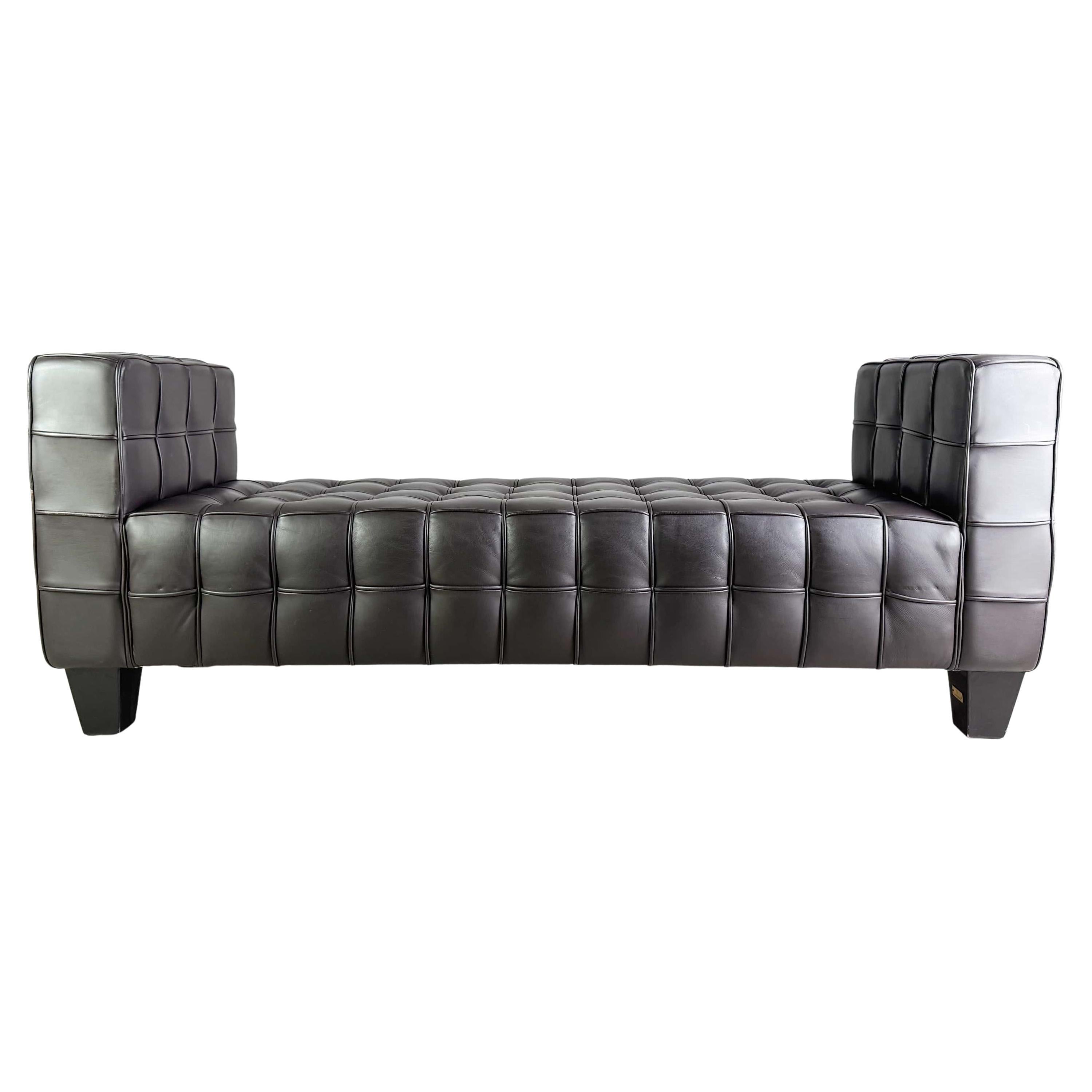 Lambert Pullman Recamiere Liege Leder Design Sofa For Sale