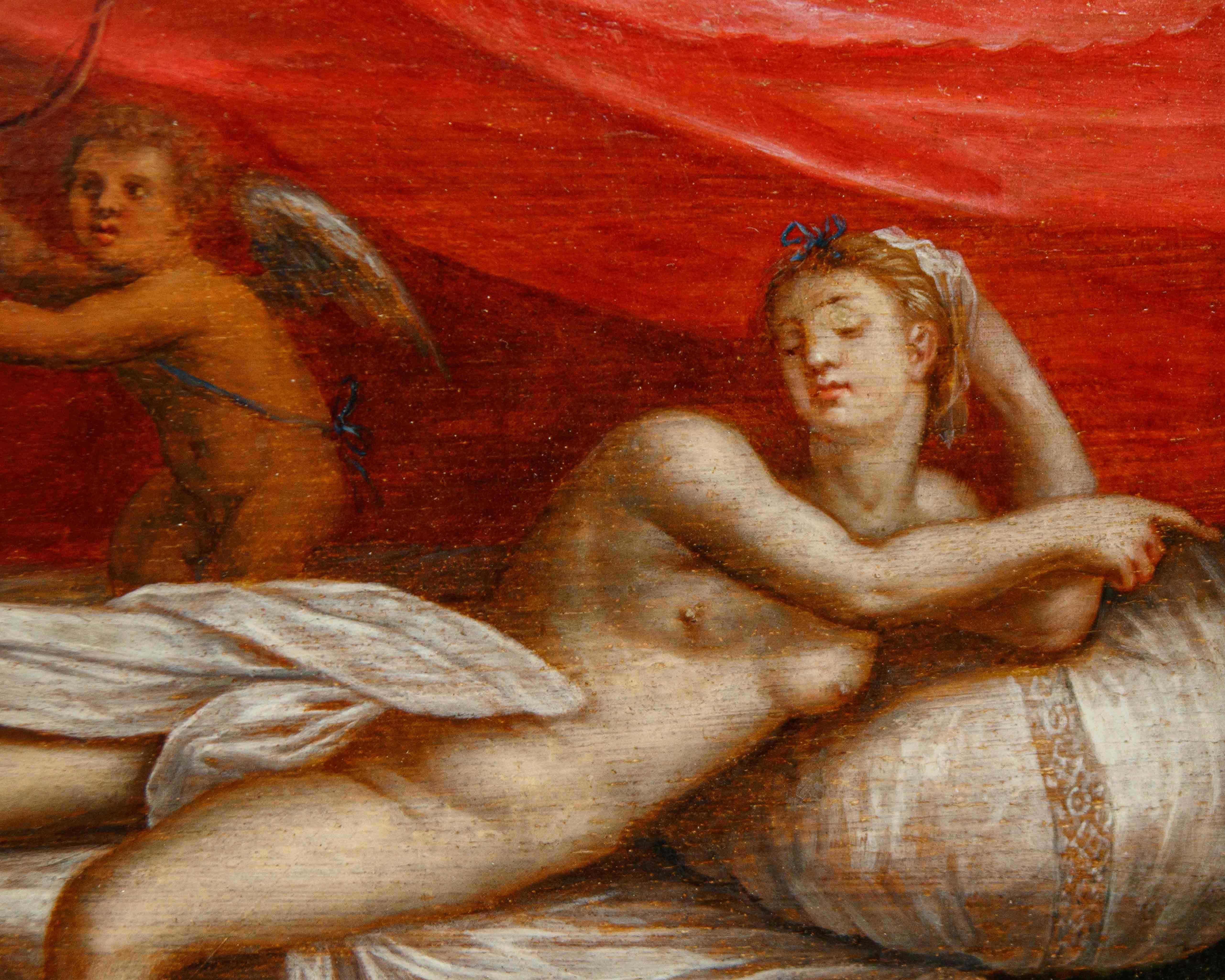 Die Werkstatt von Lambert Sustris (1515-1520 - um 1584), Venus und die erspähte Liebe im Angebot 5