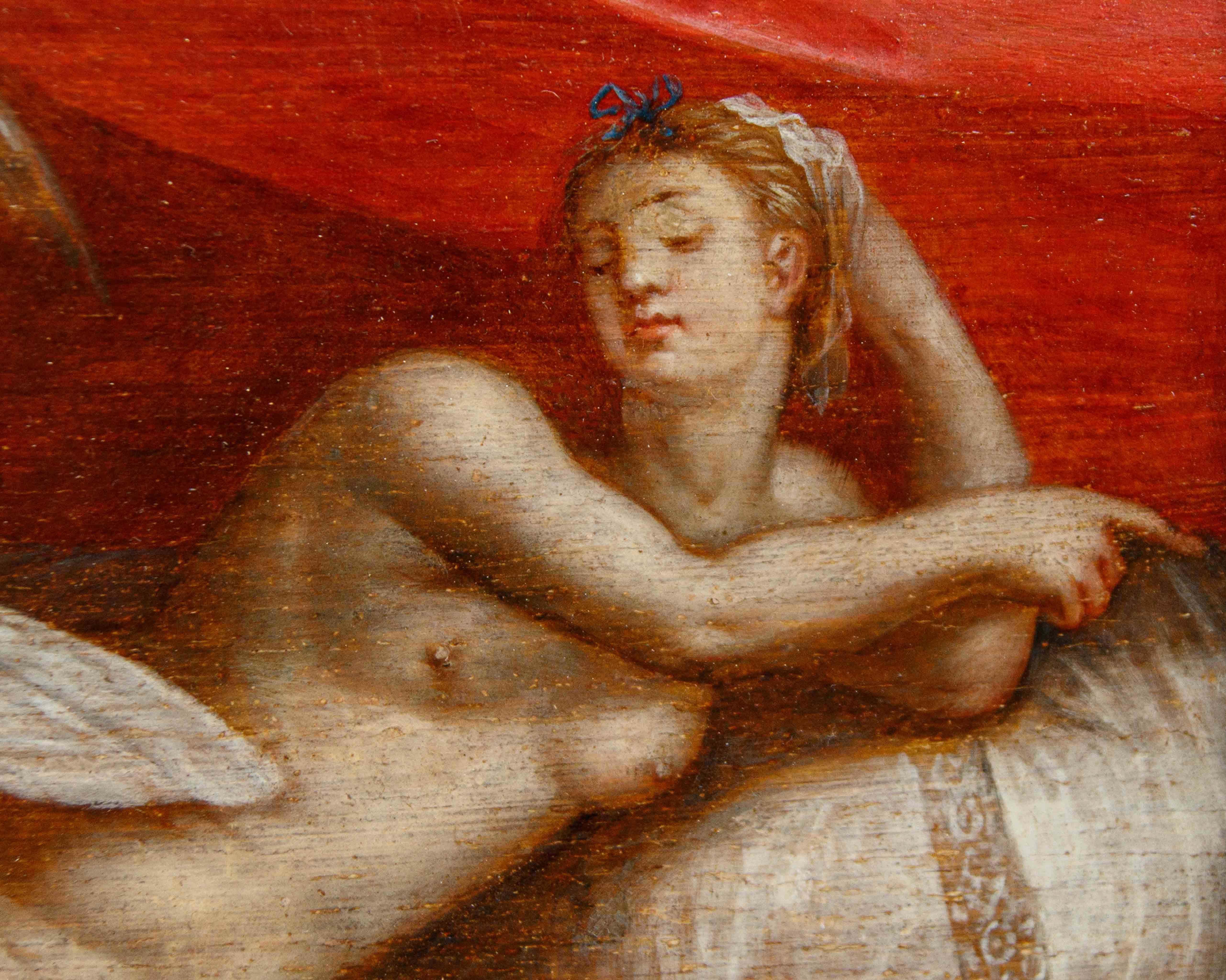 Die Werkstatt von Lambert Sustris (1515-1520 - um 1584), Venus und die erspähte Liebe im Angebot 8