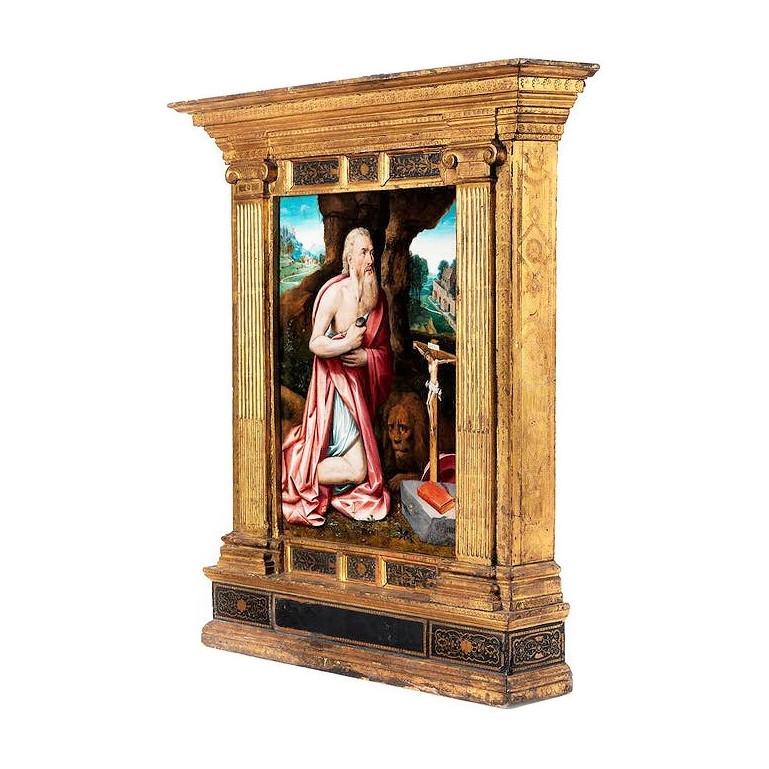 San Girolamo, Anversa, XVI secolo, circa 1550, cercle di Lambert Van Noort in vendita 11