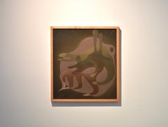 Surrealist Composition, Untitled, Lambert Werner (1900-1983), Oil Canvas, 1937