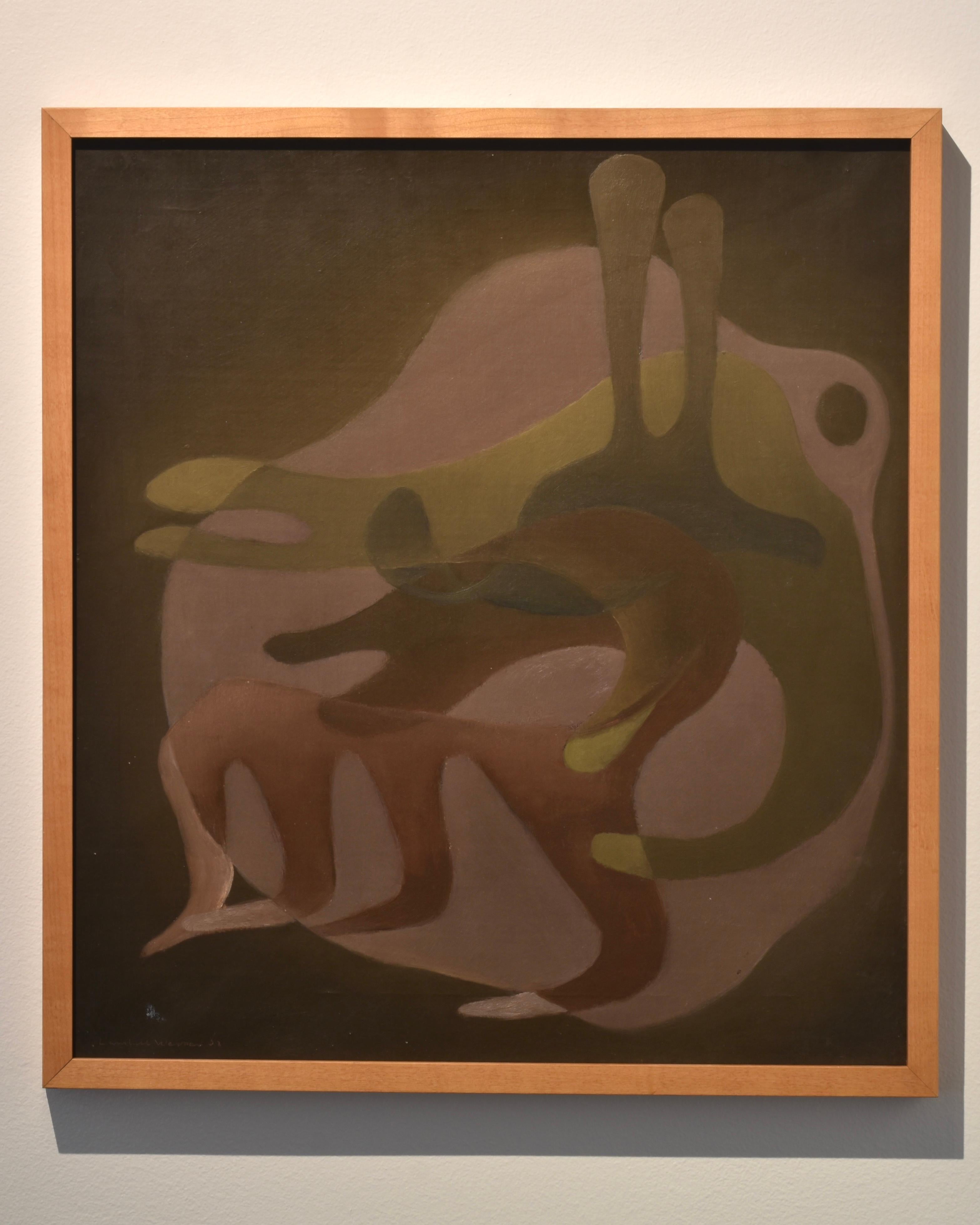 Composition surréaliste, Sans titre, Lambert Werner (1900-1983), toile à l'huile, 1937 en vente 2