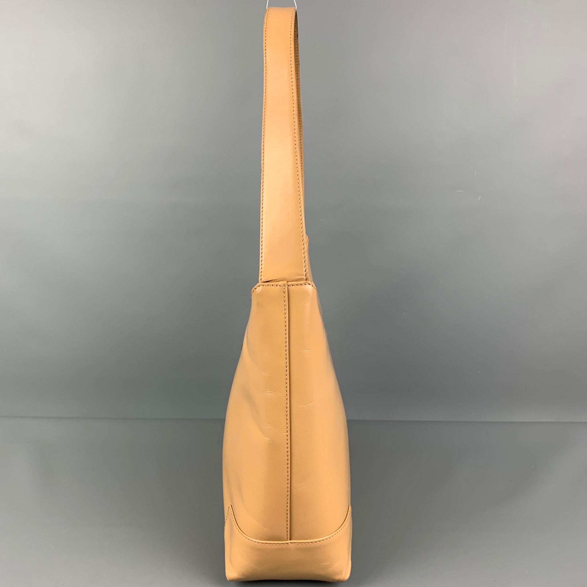 Women's LAMBERTSON TRUEX Beige Leather Shoulder Bag Handbag For Sale