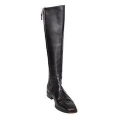 Lambertson Truex Black Knee High Square Toe Boots Size IT 37