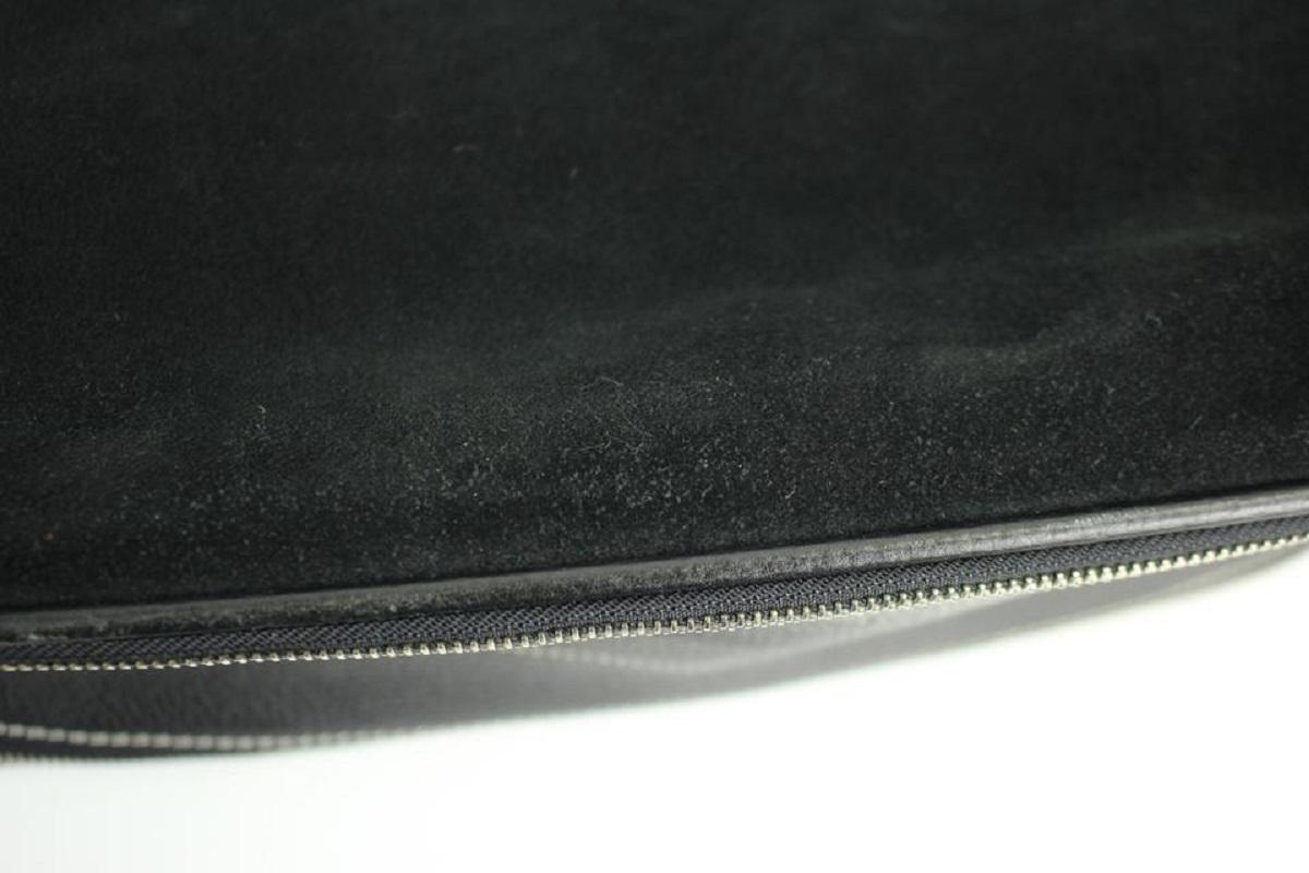 Lambertson Truex Expandable 2way Satchel 60misa13117 Black Suede Leather Tote For Sale 3