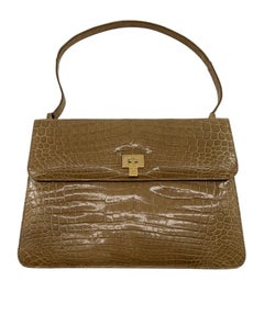 Lambertson Truex Bolso Cocodrilo Tan Baby