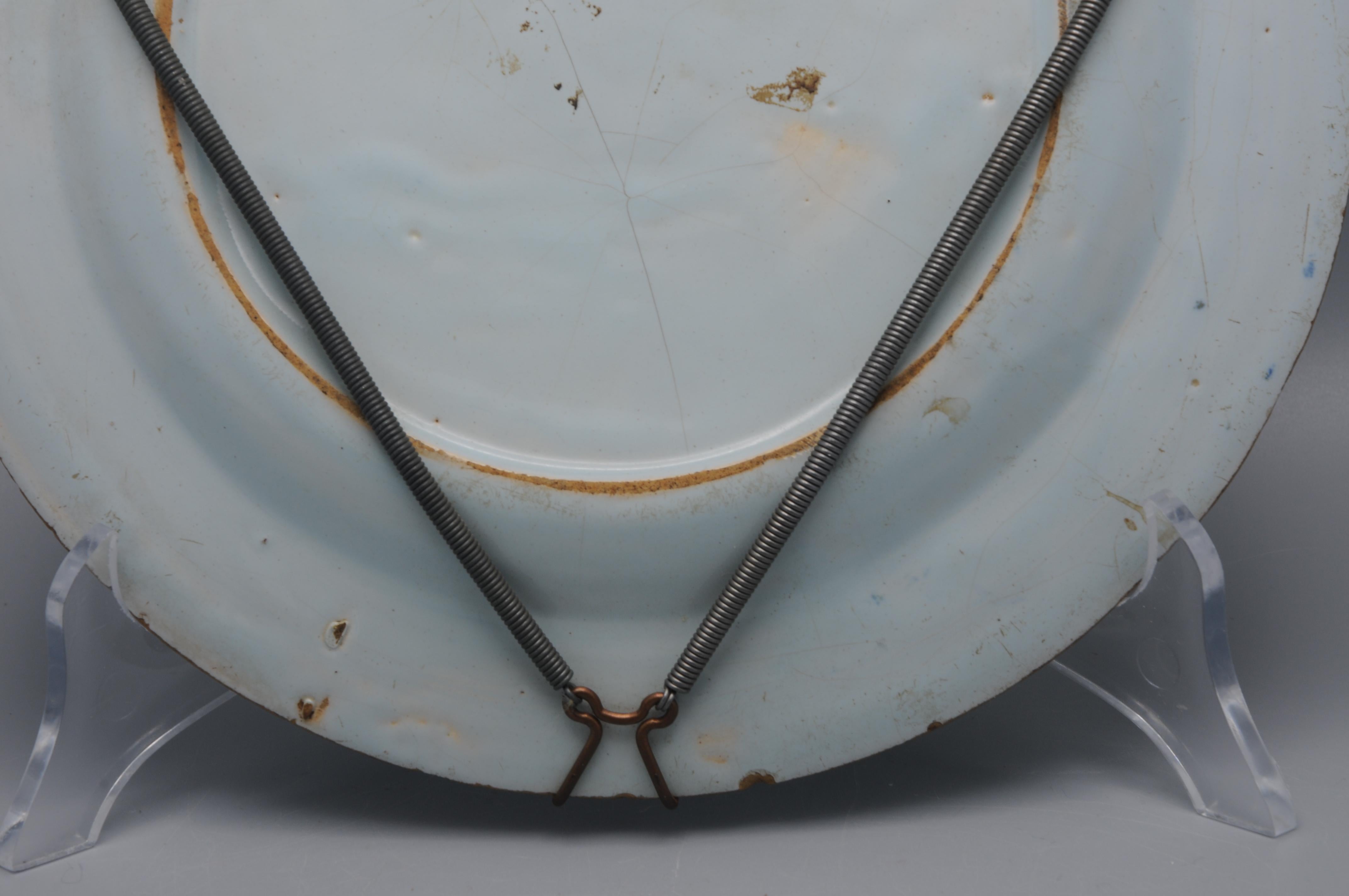 Lambeth London - Assiette à perroquet en Delftware anglais, milieu du 18ème siècle en vente 4