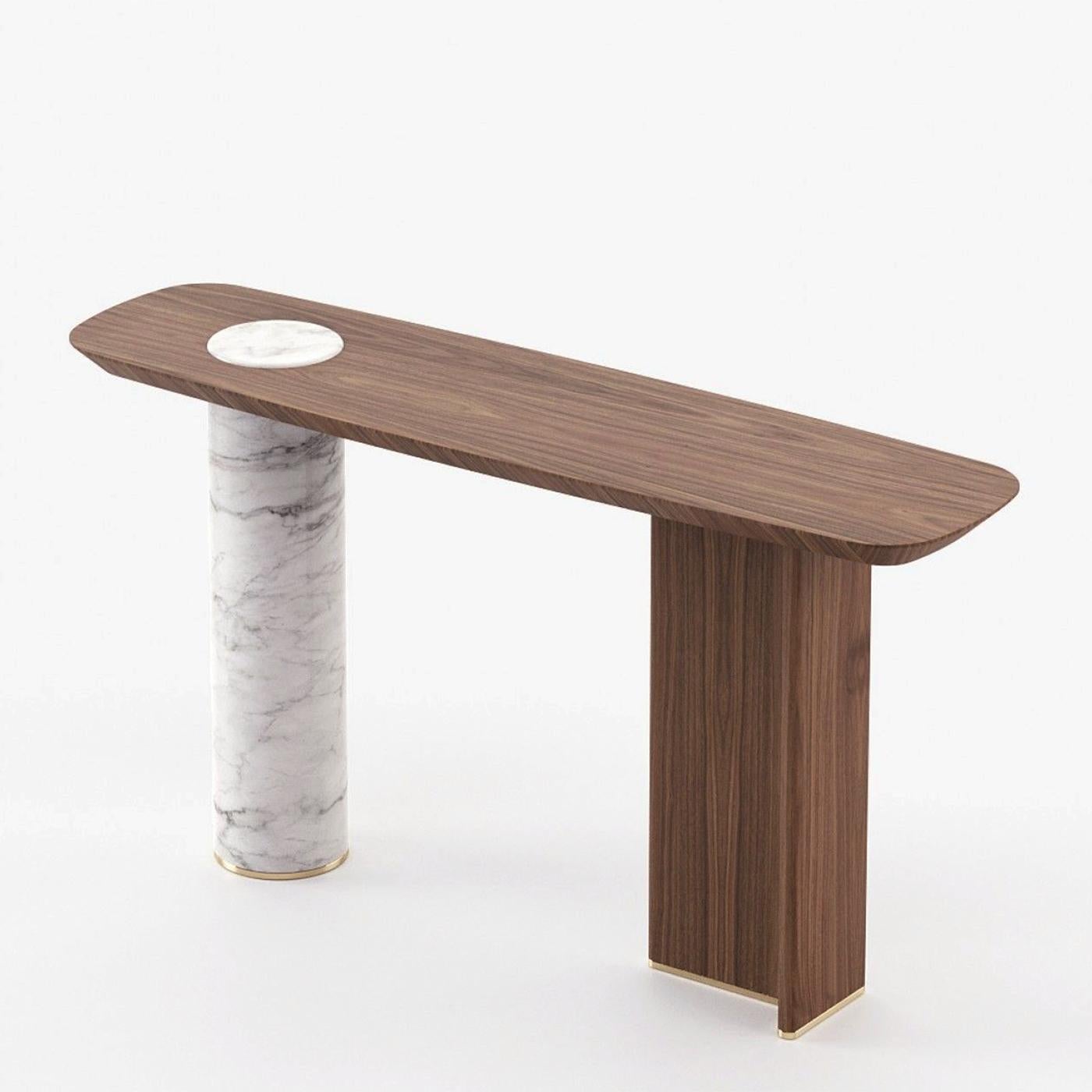 Spanish Lambra Marble Console Table For Sale