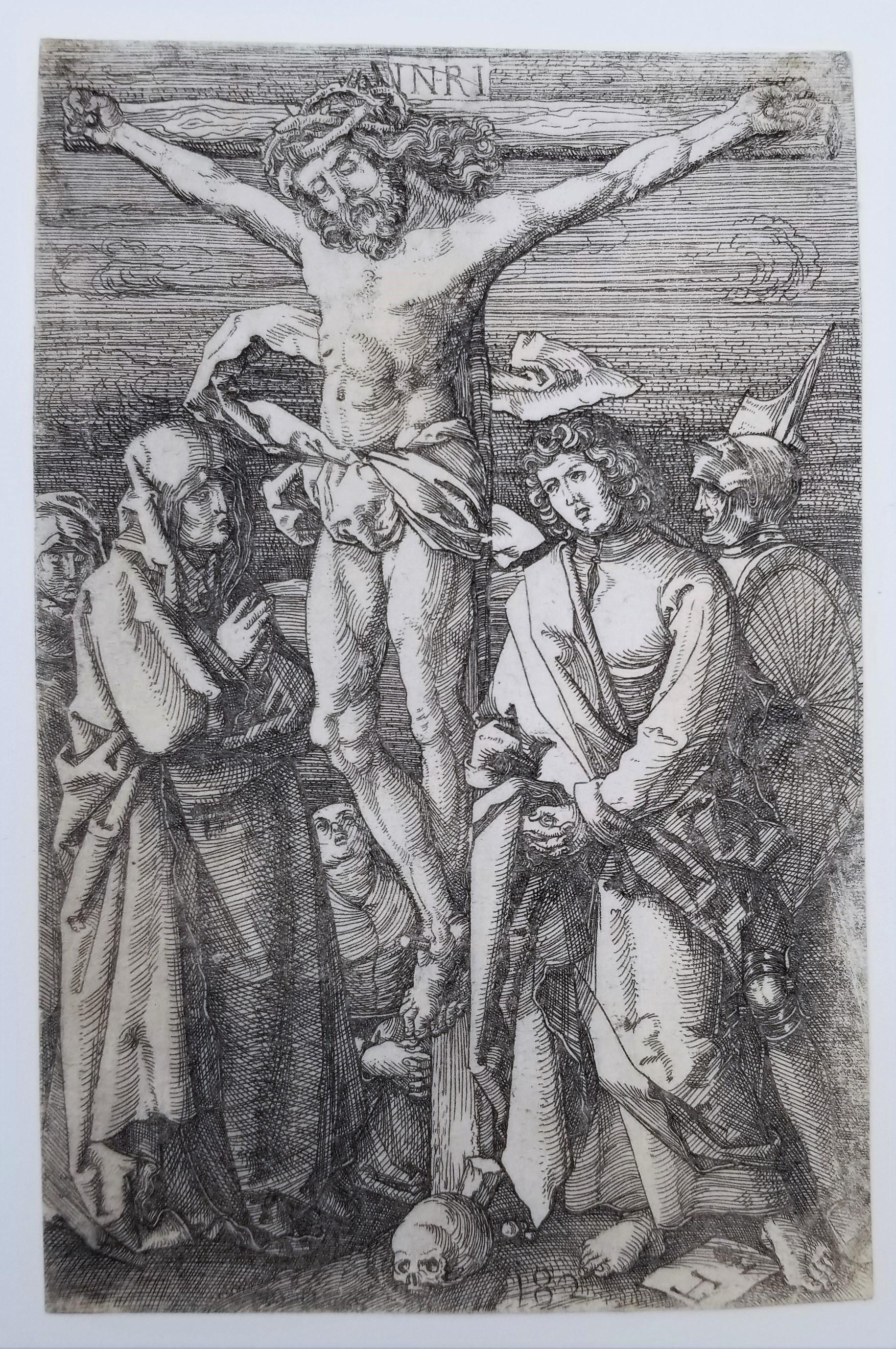 La Crocifissione (Cristo in croce) /// Gesù dopo Albrecht Dürer Antichi maestri - Print di Lambrecht Hopfer