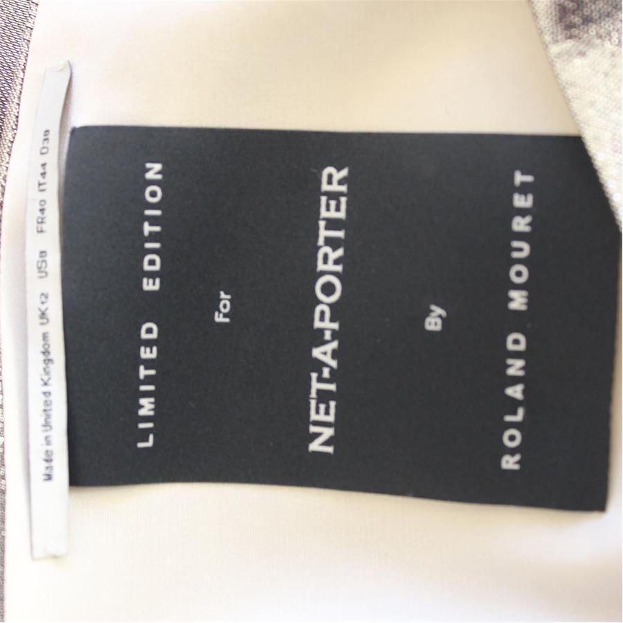 Gray Net-A-Porter Lamè dress size S For Sale