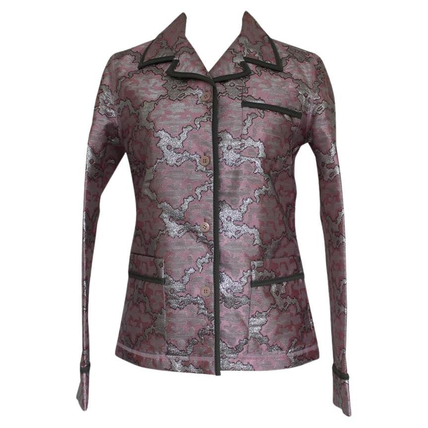 Prada Lamè jacket size 38 For Sale