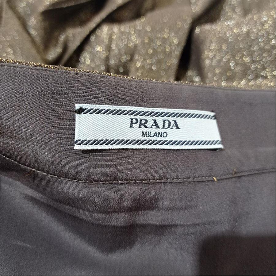 Black Prada Lamé skirt size 44
