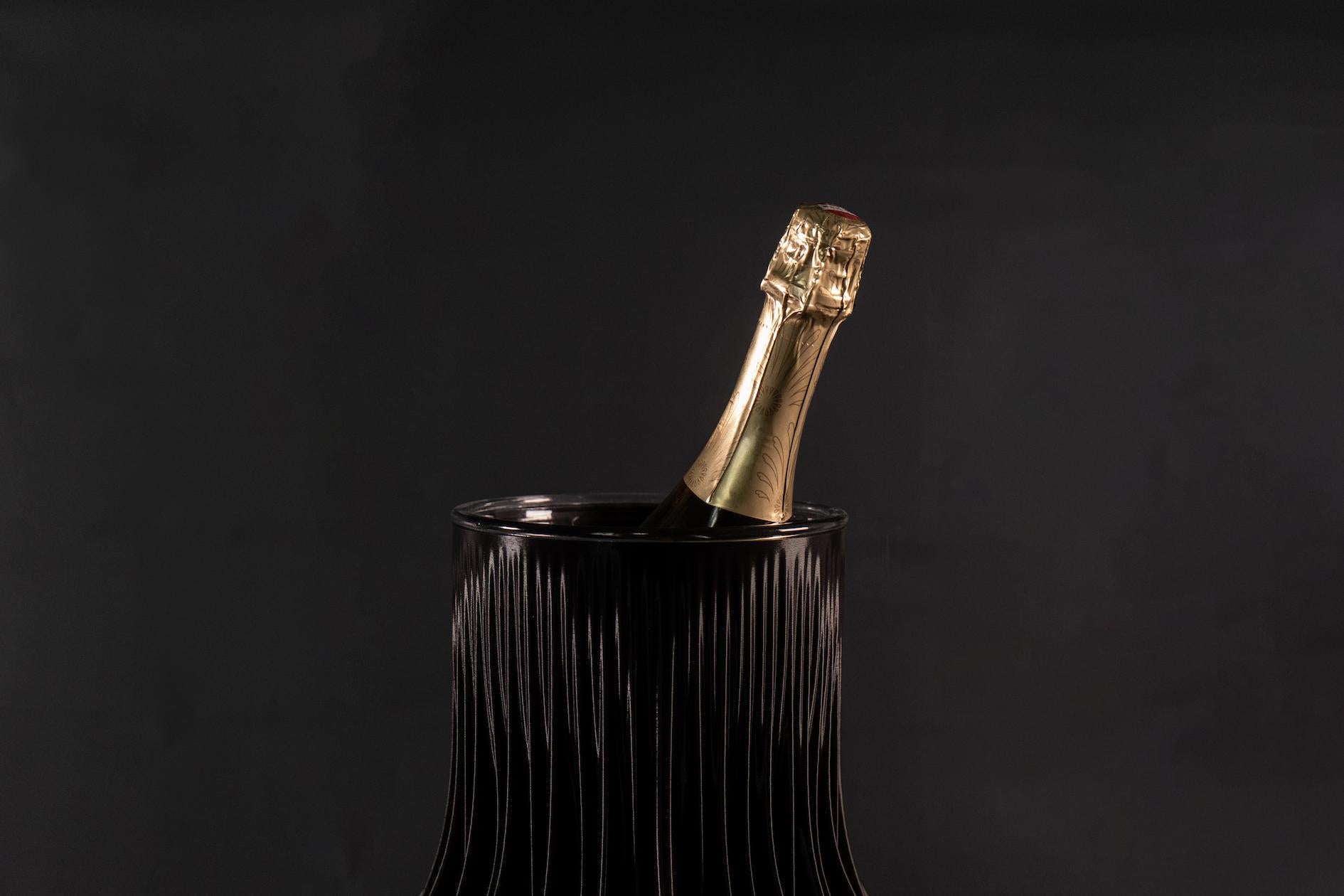 Lamella Champagne Cooler • Slate In New Condition For Sale In Playa Del Rey, CA