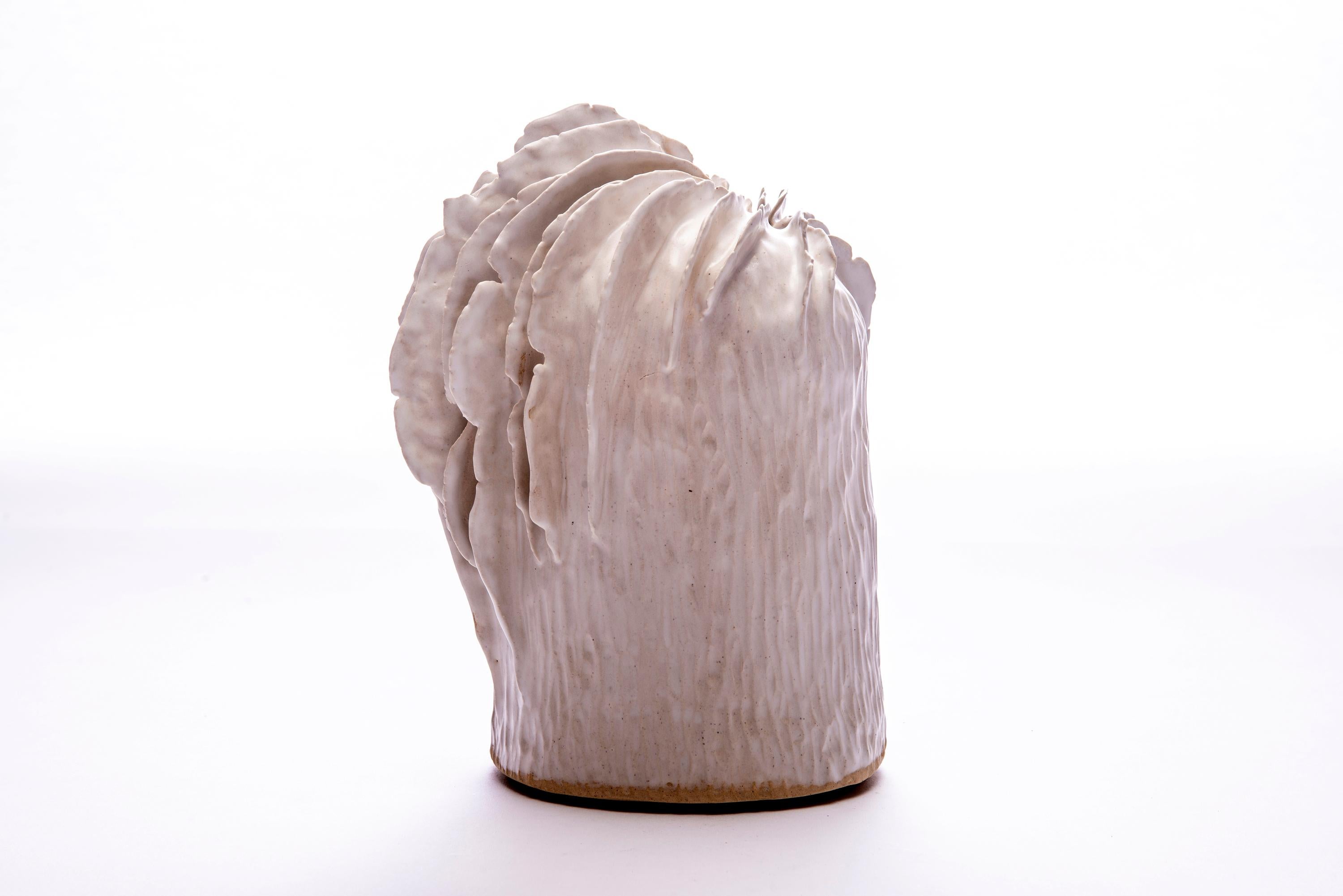 Trish DeMasi
Lamella Vessel, 2020
Glazed Ceramic
9.5 x 6 x 7 in

Trish DeMasi's Lamella Collection of glazed ceramic vessels features natural textures and biomorphic shapes in subtle and pleasing earth tones.