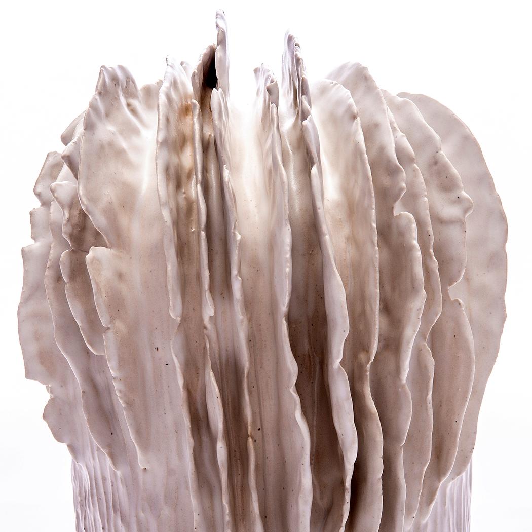 Lamella Vessel in Glazed Ceramic by Trish DeMasi 1