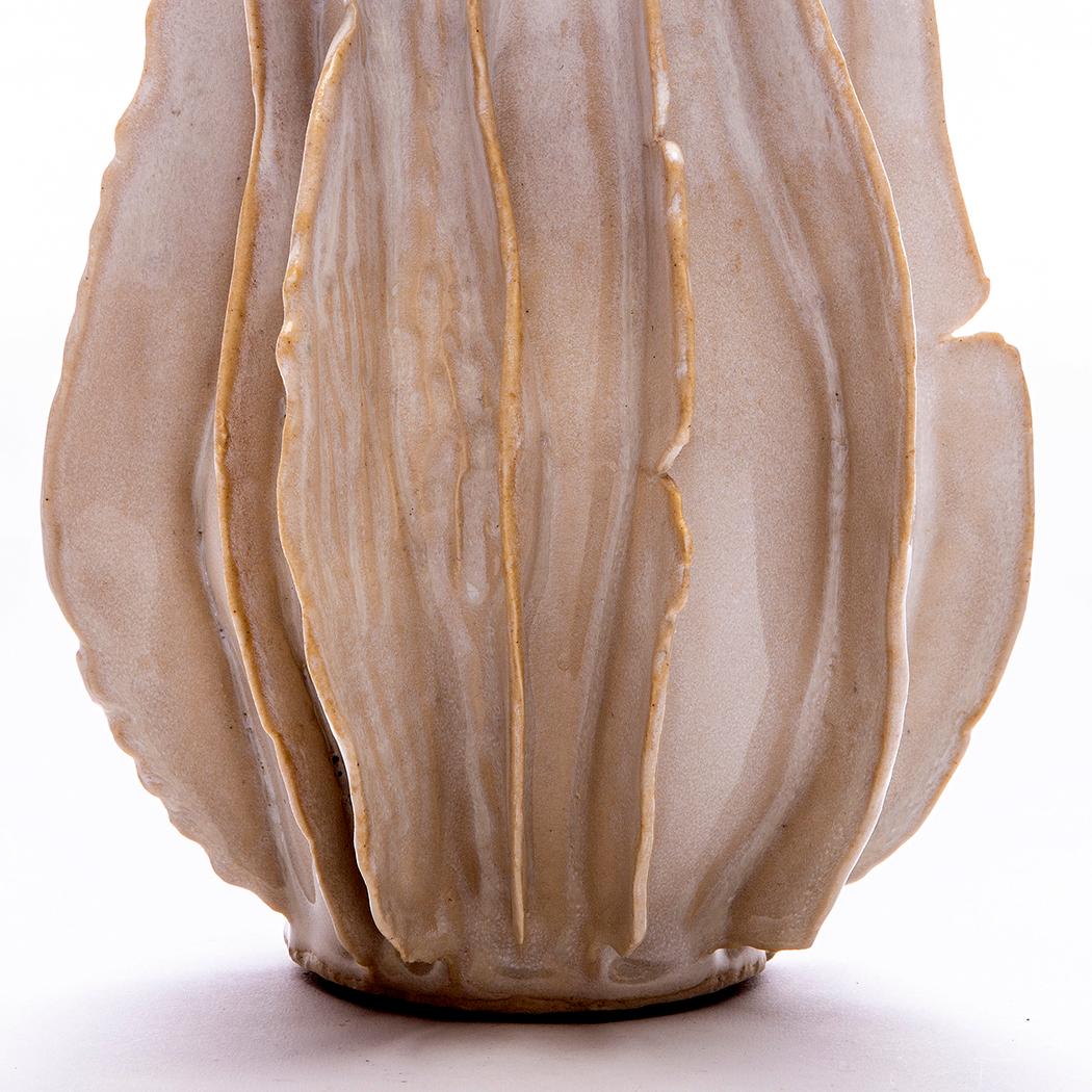 Lamella Vessel in Glazed Ceramic by Trish DeMasi 2
