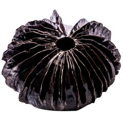 Lamella Collection Glazed Ceramic Vessel