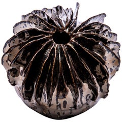 Lamella Collection Glazed Ceramic Vessel