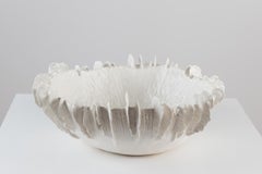 Lamella Statement Bowl in Glazed Ceramic by Trish DeMasi