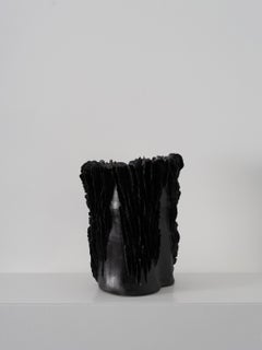 Lamella Vessel Metallic Glazed Ceramic by Trish DeMasi