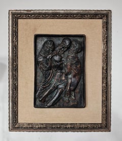"Lamentation du Christ", sculpture murale en bronze d'Ivan Meštrović, Yougoslavie
