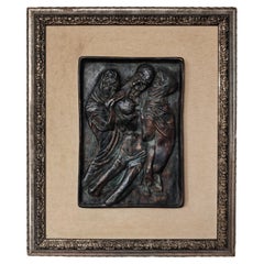 "Lamentation of Christ", bronze wall sculpture by Ivan Meštrović, Yugoslavia