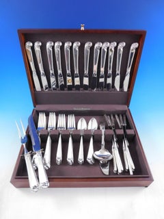 Lamerie by Tuttle Sterling Silver Flatware Set for 12 Service 64 pieces Vintage