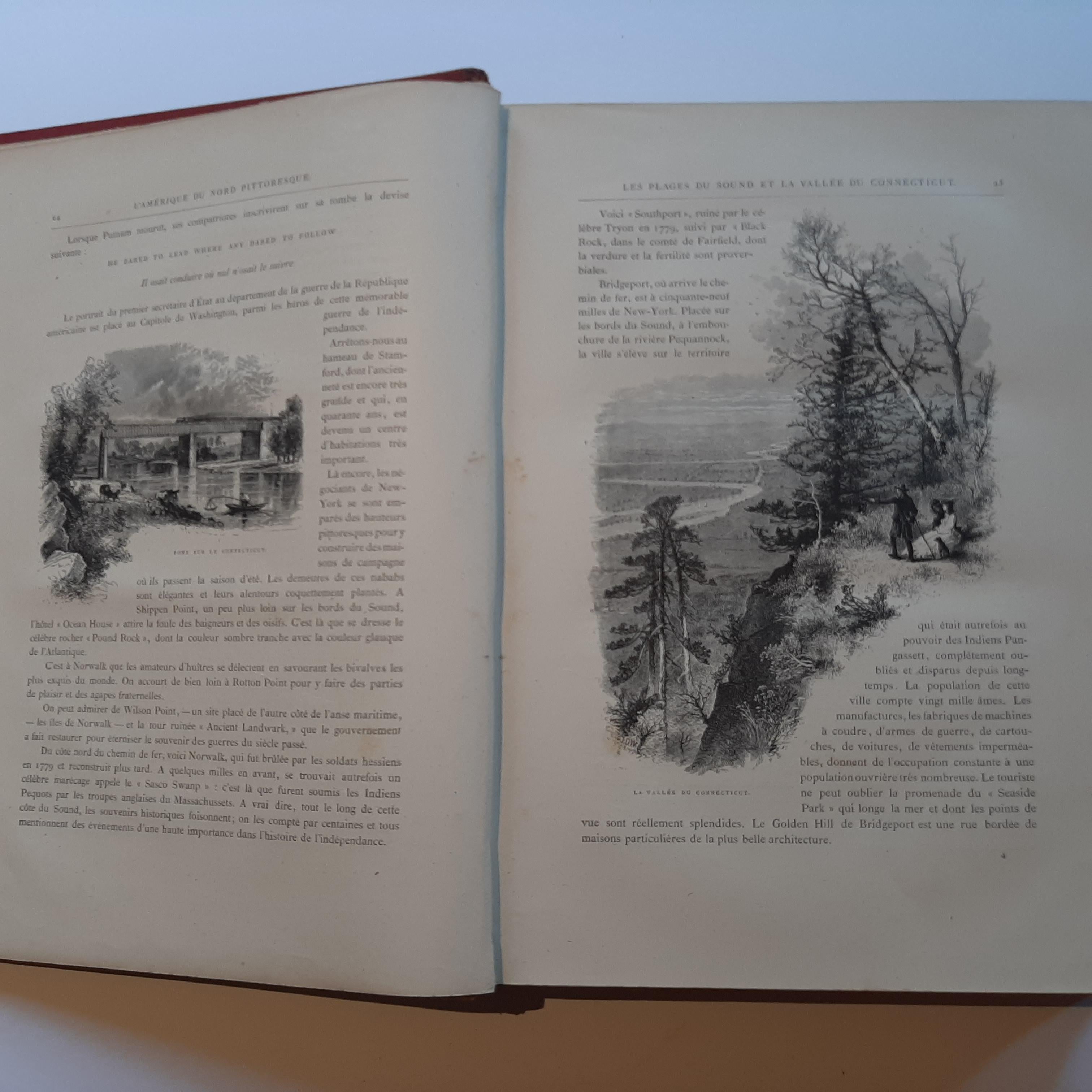 L'Amrique du Nord, pittoresk von Quantin & Decaux, 1880 im Zustand „Relativ gut“ im Angebot in Langweer, NL